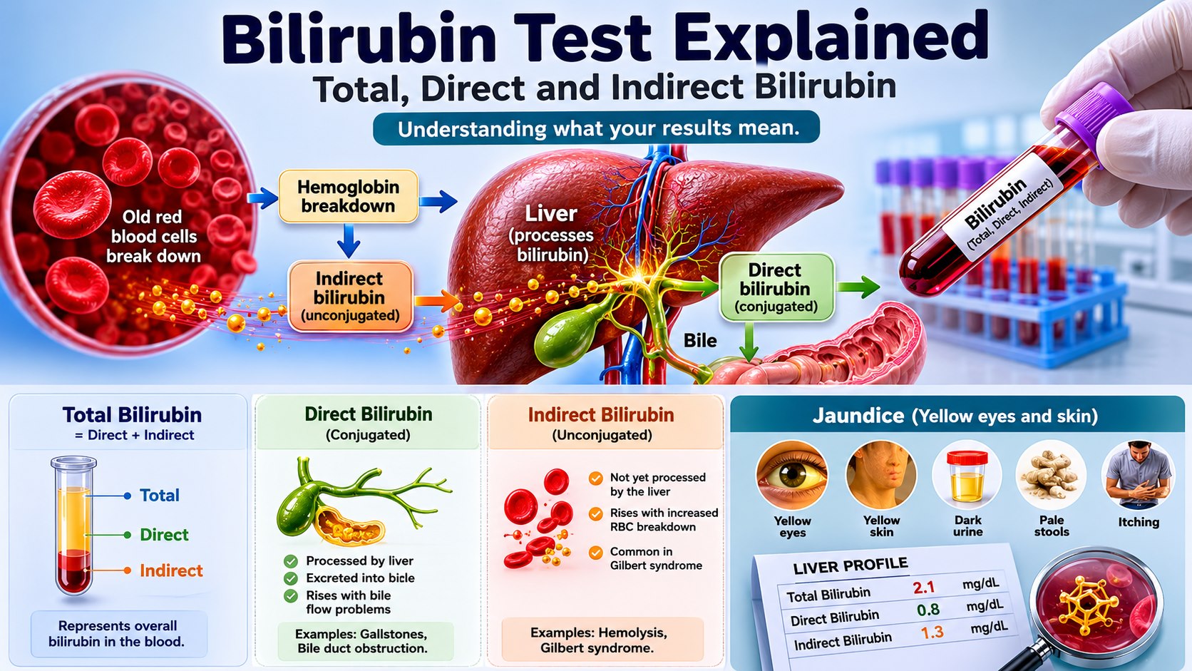 bilirubin metabolism direct and indirect bilirubin explained
