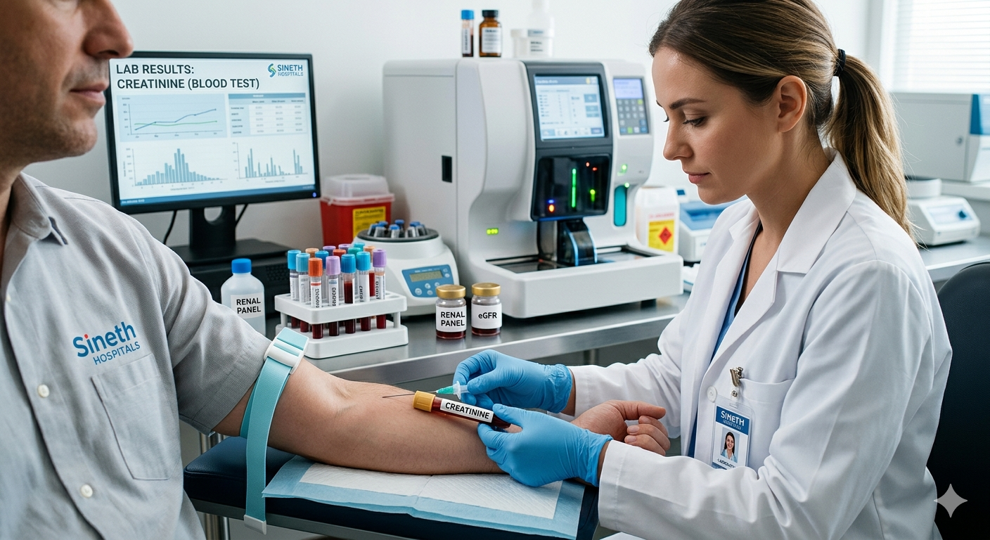 Serum creatinine test kidney function blood test guide