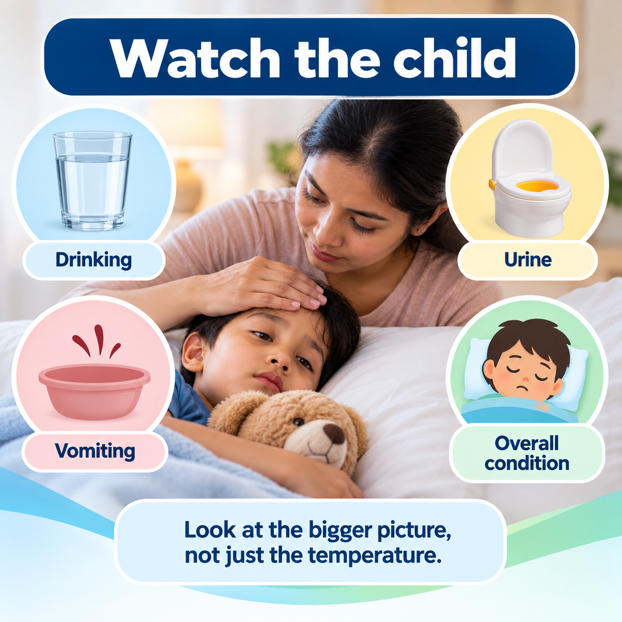 Important things parents should monitor in a child with dengue